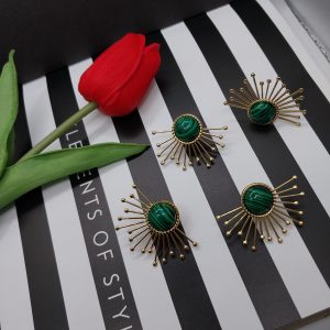 Fire Green Earrings