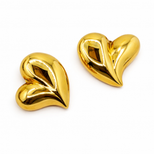 Gold Heart Earring