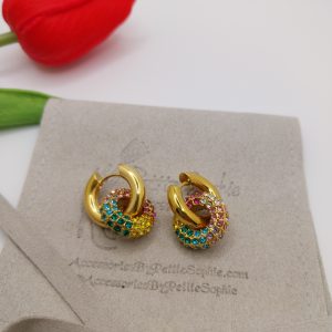 Colorful Donut Earring