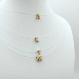 Letter Transparent Necklace