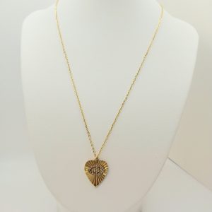 Eye Heart Necklace Chain