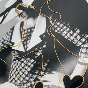 Black Heart Necklace