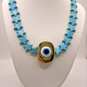 Turquoise Star Eye Necklace