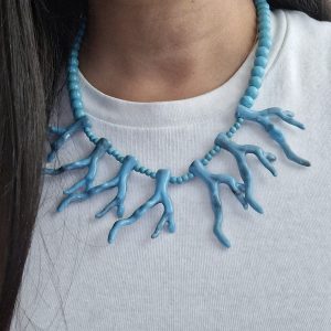 Blue Coral Necklace
