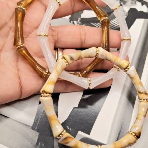 Cream Bamboo Bracelet