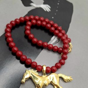 Red Horse Necklace